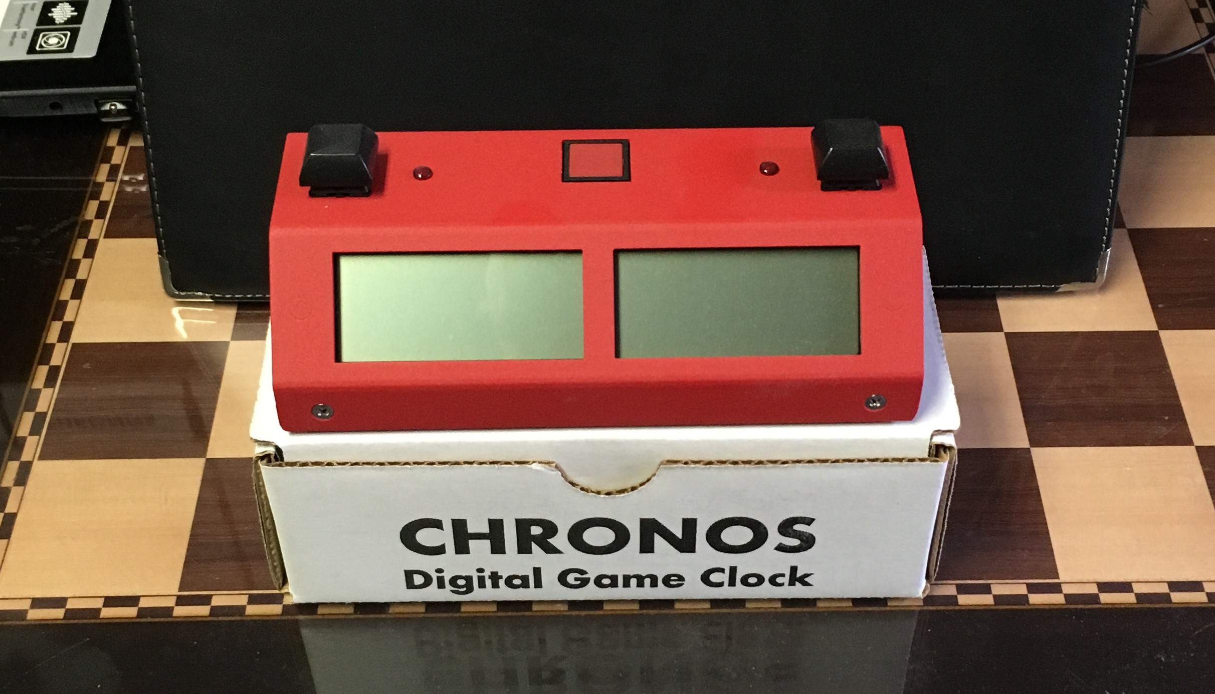 Chronos GX Button Chess Clock Red